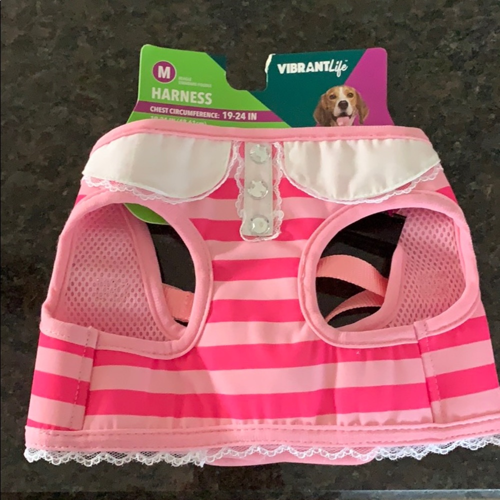 NWT Pretty In Pink Dog Harness🎀